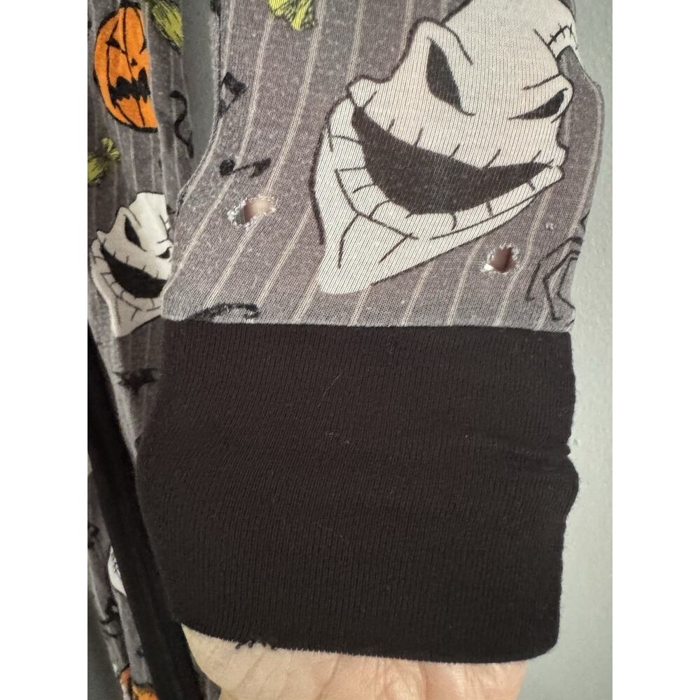 Little Sleepies Bamboo Disney Jack One Piece Zip Up Pajama Halloween Size 12-18m - Picture 4 of 6